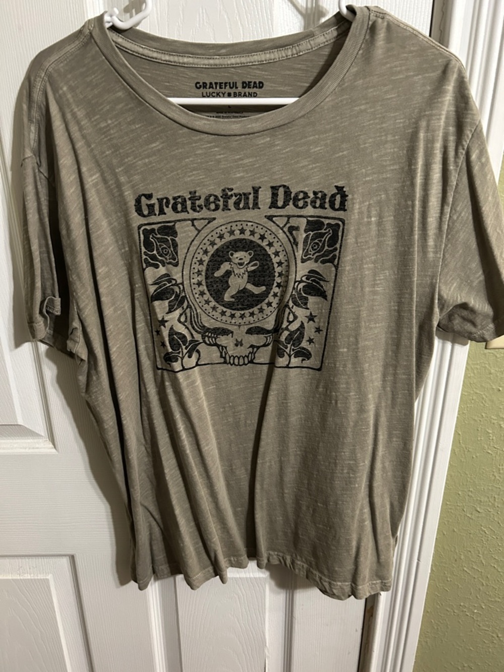 Lucky Brand Olive Green Grateful Dead Graphic Tee
